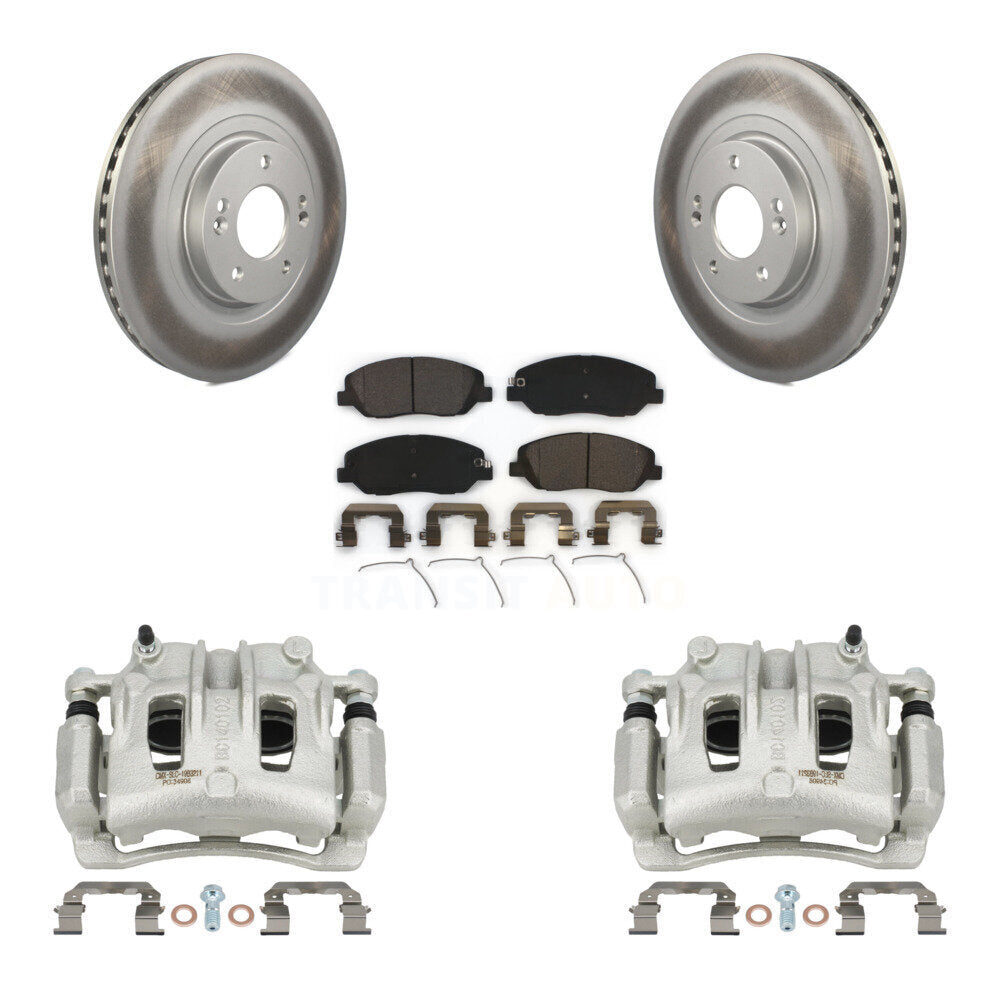 Transit Auto KCG-100753T Disc Brake Kit for 2017-2019 Hyundai Santa Fe, Hyundai Santa Fe XL - Front product image