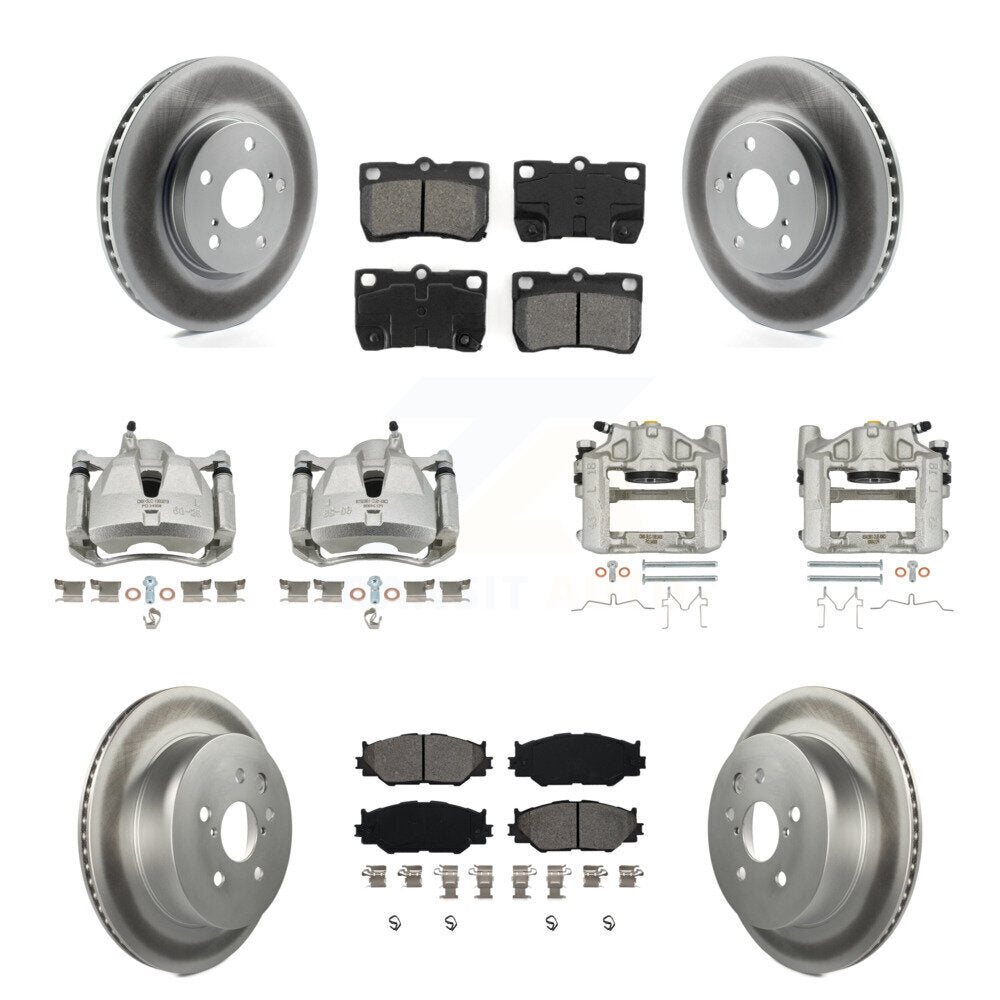 Transit Auto KCG-100756S Disc Brake Kit for 2010-2013 Lexus IS250 - Front and Rear product image
