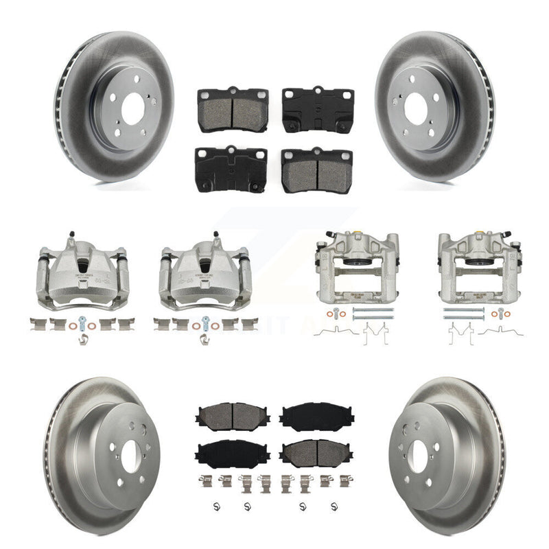 Transit Auto KCG-100756S Disc Brake Kit for 2010-2013 Lexus IS250 - Front and Rear product image