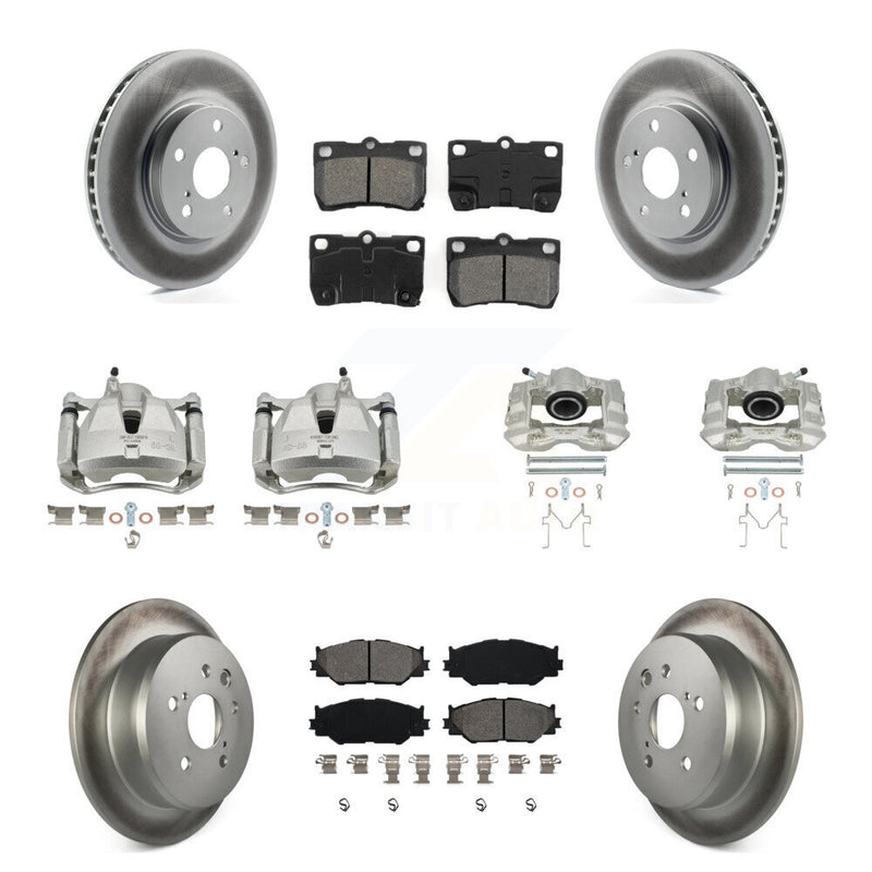 Transit Auto KCG-100757S Disc Brake Kit for 2006-2009 Lexus IS250 - Front and Rear product image
