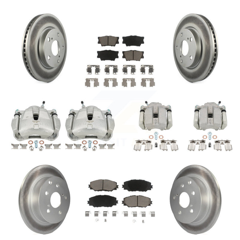 Transit Auto KCG-100776C Disc Brake Kit for 2006-2012 Toyota RAV4 - Front and Rear product image