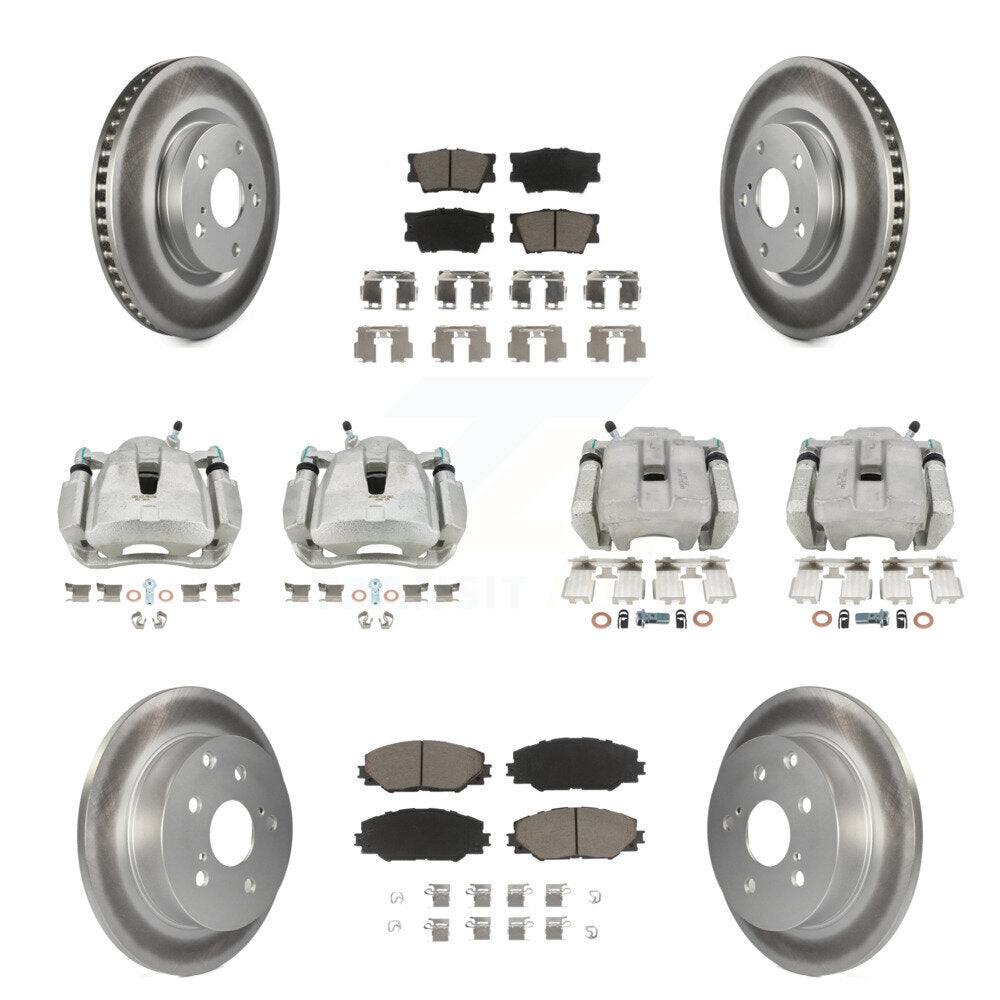 Transit Auto KCG-100777C Disc Brake Kit for 2012-2018 Toyota RAV4 - Front and Rear product image