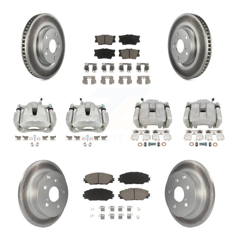 Transit Auto KCG-100777C Disc Brake Kit for 2012-2018 Toyota RAV4 - Front and Rear product image