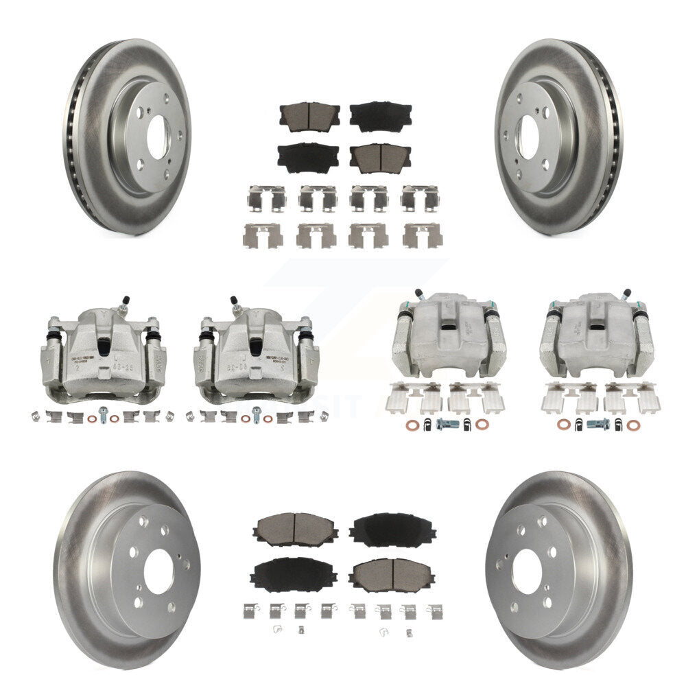 Transit Auto KCG-100778C Disc Brake Kit for 2012-2018 Toyota RAV4 - Front and Rear product image