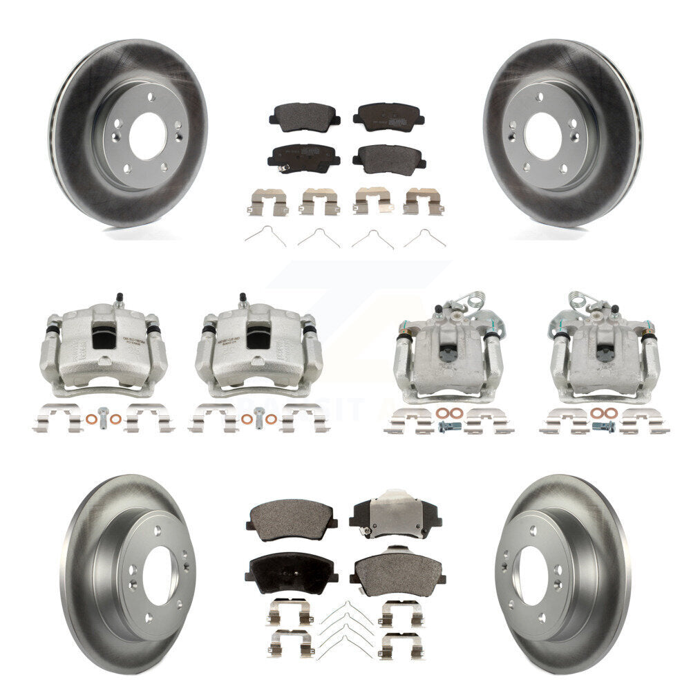 Transit Auto KCG-100779P Disc Brake Kit for 2017-2020 Hyundai Elantra - Front and Rear product image