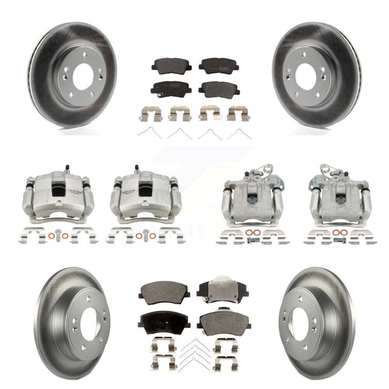 Transit Auto KCG-100779P Disc Brake Kit for 2017-2020 Hyundai Elantra - Front and Rear product image