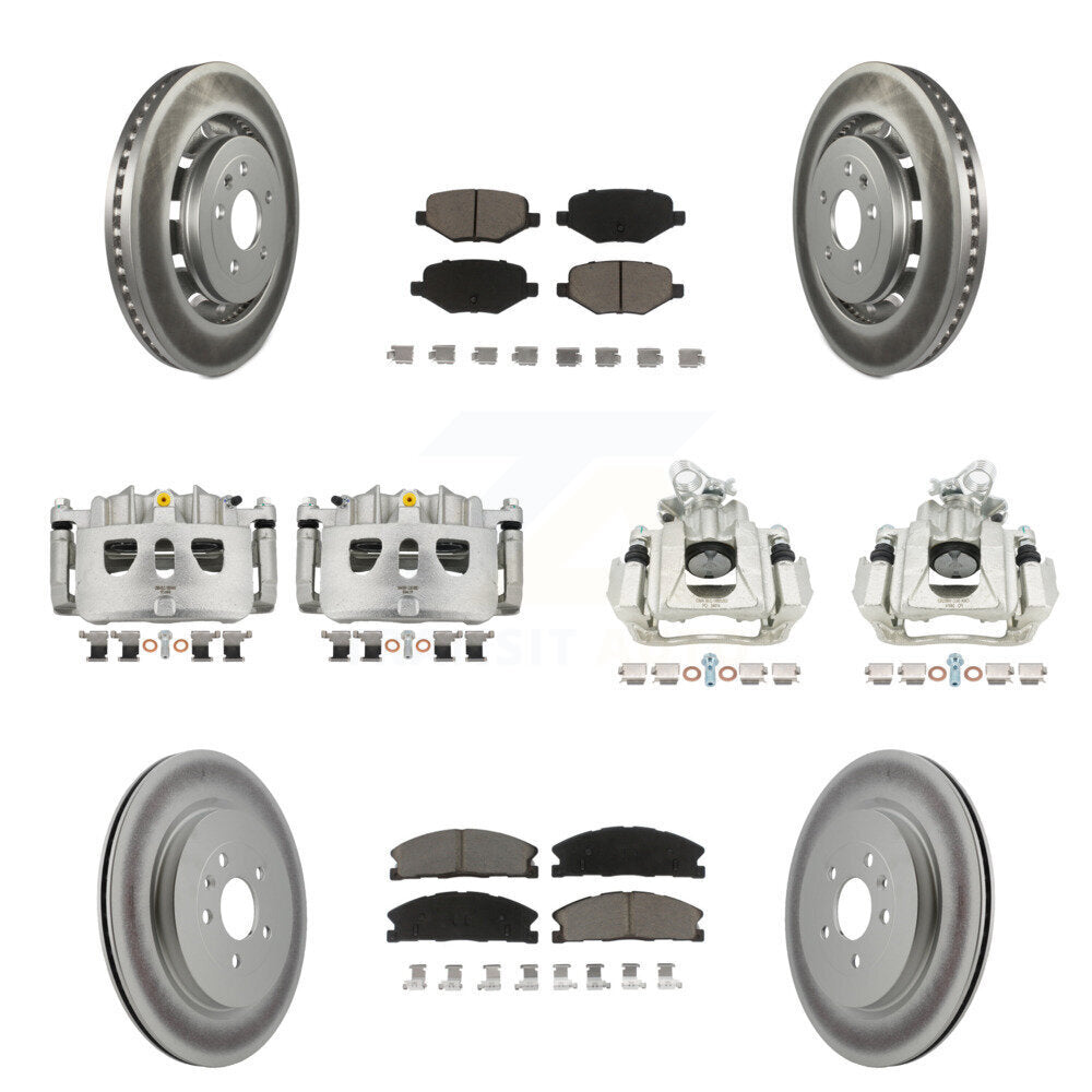 Transit Auto KCG-100785C Disc Brake Kit for 2016 Lincoln MKS - Front and Rear product image
