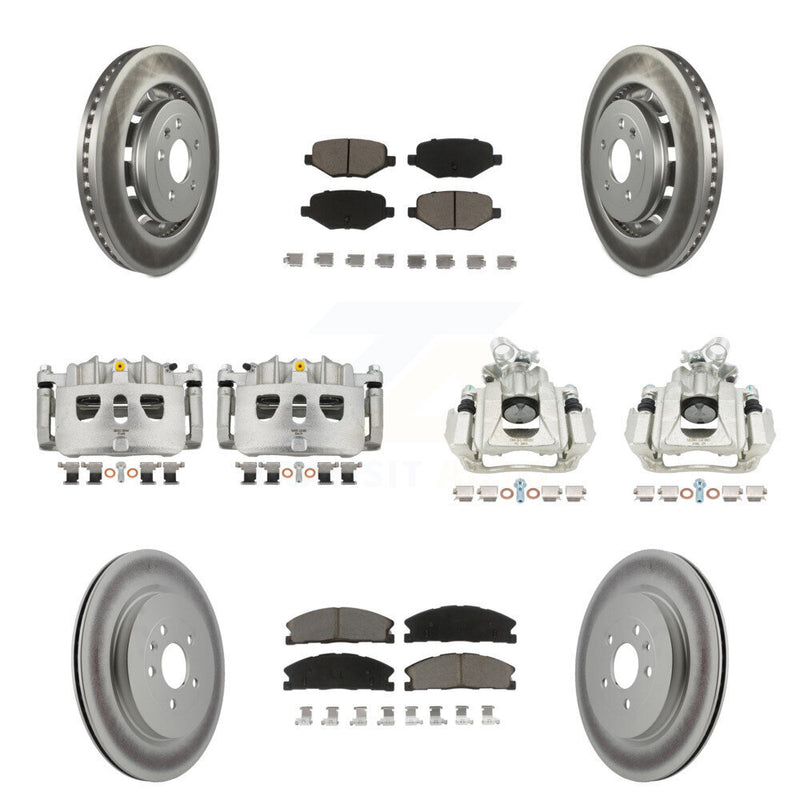 Transit Auto KCG-100785C Disc Brake Kit for 2016 Lincoln MKS - Front and Rear product image