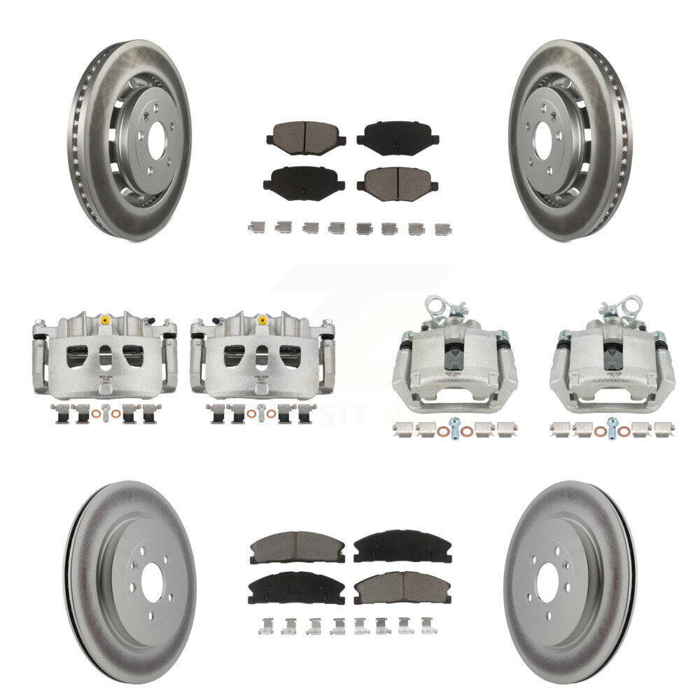 Transit Auto KCG-100786C Disc Brake Kit for 2013-2019 Ford Taurus, Ford Explorer, Lincoln MKS & more - Front and Rear product image