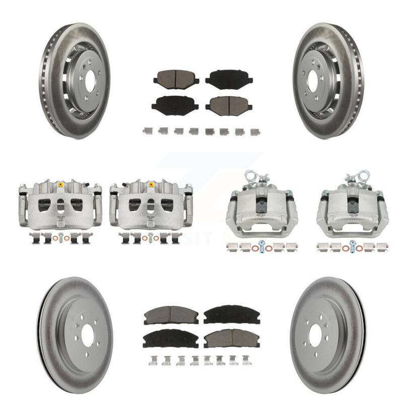 Transit Auto KCG-100786C Disc Brake Kit for 2013-2019 Ford Taurus, Ford Explorer, Lincoln MKS & more - Front and Rear product image