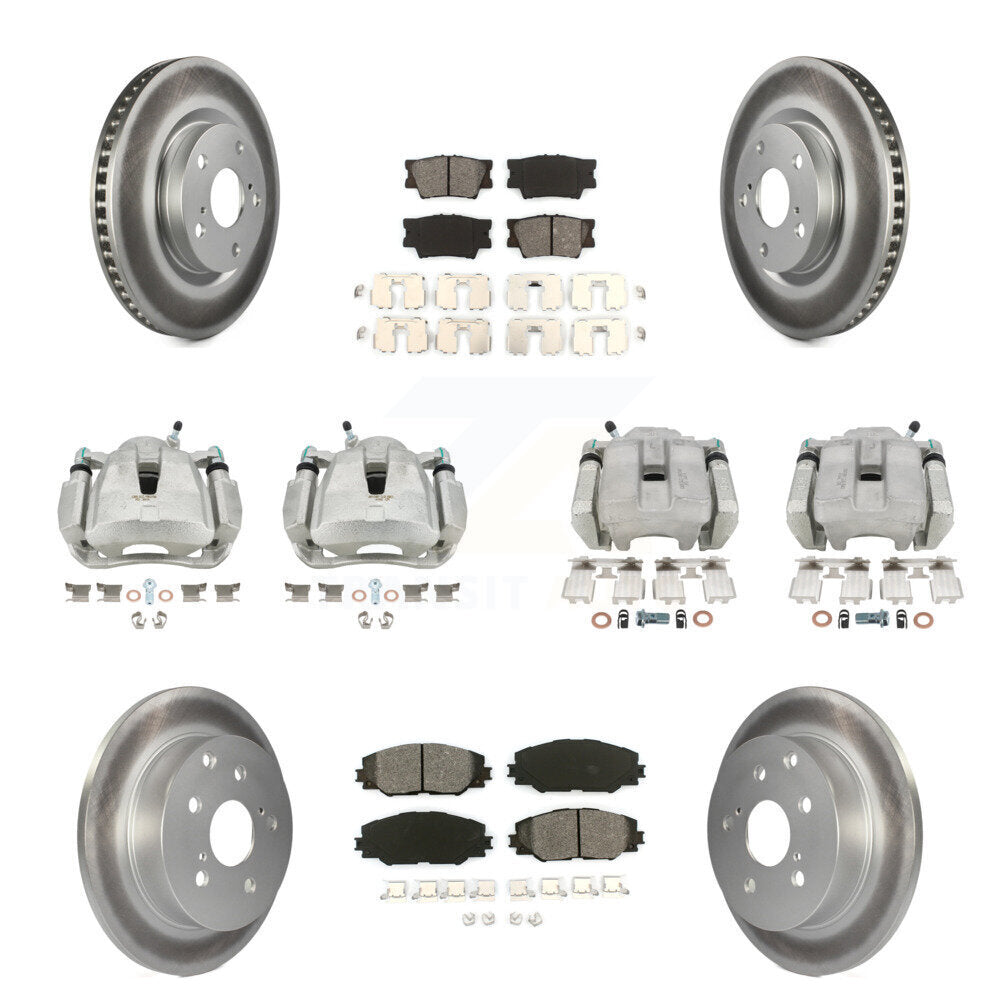 Transit Auto KCG-100788S Disc Brake Kit for 2012-2018 Toyota RAV4 - Front and Rear product image