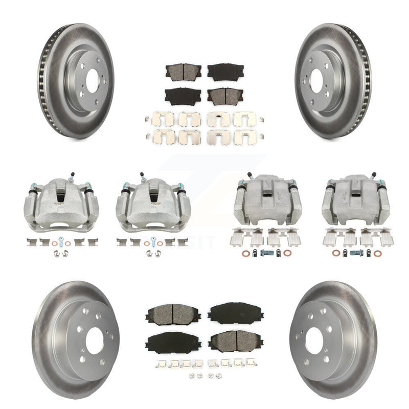 Transit Auto KCG-100788S Disc Brake Kit for 2012-2018 Toyota RAV4 - Front and Rear product image