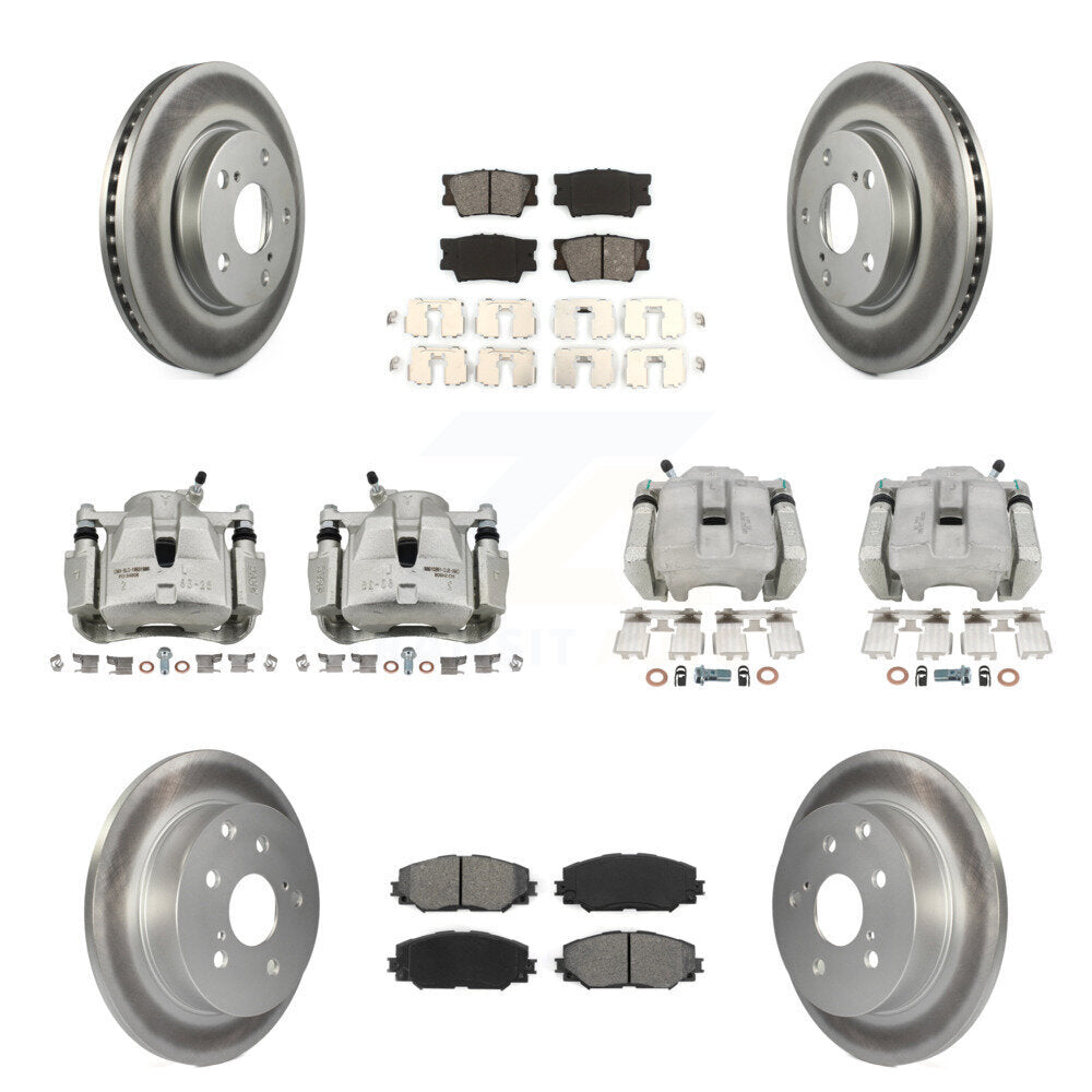 Transit Auto KCG-100789S Disc Brake Kit for 2012-2018 Toyota RAV4 - Front and Rear product image