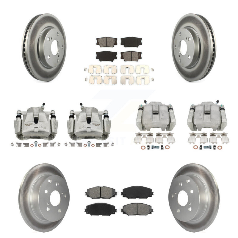 Transit Auto KCG-100789S Disc Brake Kit for 2012-2018 Toyota RAV4 - Front and Rear product image