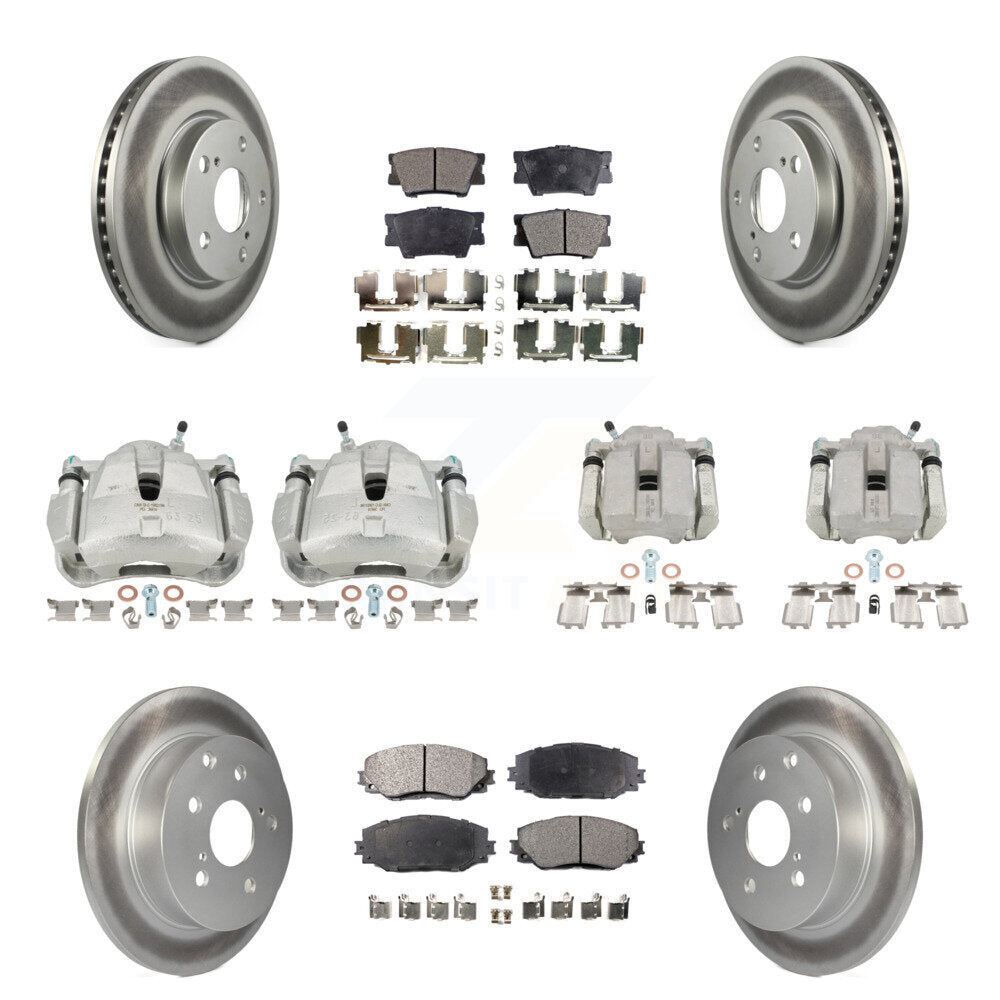 Transit Auto KCG-100792T Disc Brake Kit for 2006-2012 Toyota RAV4 - Front and Rear product image