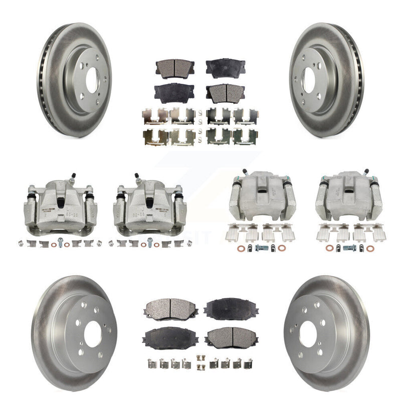 Transit Auto KCG-100793T Disc Brake Kit for 2012-2018 Toyota RAV4 - Front and Rear product image