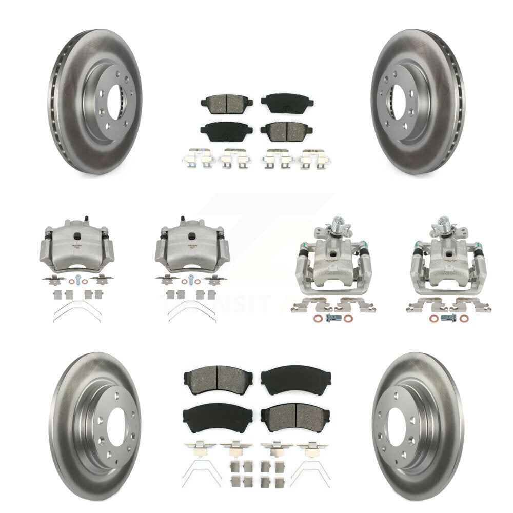 Transit Auto KCG-100796S Disc Brake Kit for 2006-2013 Mazda 6, Lincoln MKZ, Ford Fusion & more - Front and Rear product image