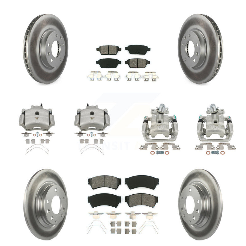 Transit Auto KCG-100796S Disc Brake Kit for 2006-2013 Mazda 6, Lincoln MKZ, Ford Fusion & more - Front and Rear product image