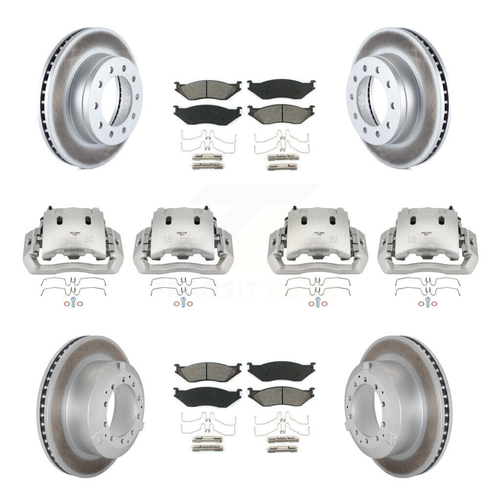 Transit Auto KCG-100797S Disc Brake Kit for 2005-2016 Ford F-450 Super Duty, International CF500, International CF600 & more - Front and Rear product image