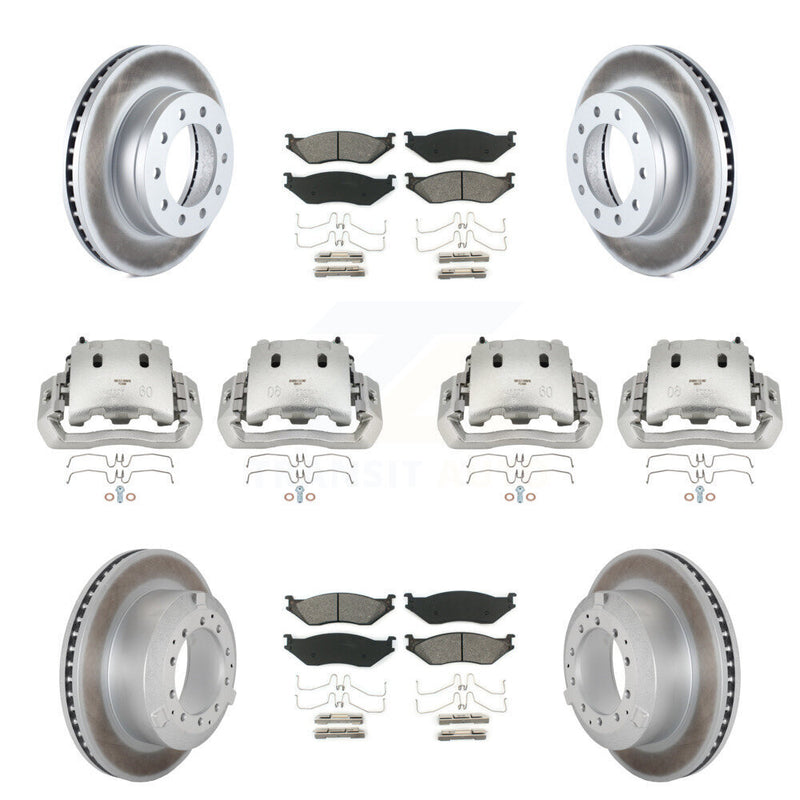 Transit Auto KCG-100797S Disc Brake Kit for 2005-2016 Ford F-450 Super Duty, International CF500, International CF600 & more - Front and Rear product image