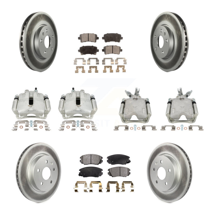 Transit Auto KCG-100800T Disc Brake Kit for 2014-2015 Chevrolet Malibu - Front and Rear product image