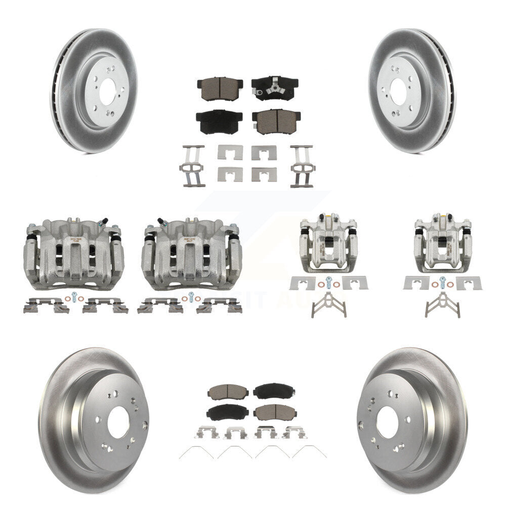 Transit Auto KCG-100801C Disc Brake Kit for 2012-2016 Honda CR-V - Front and Rear product image