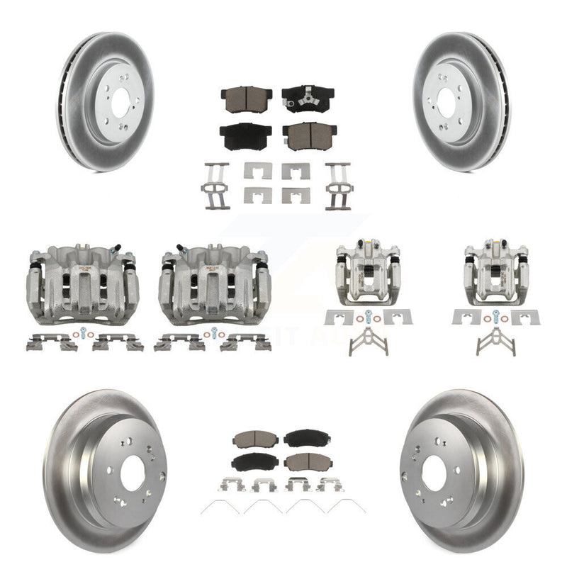 Transit Auto KCG-100801C Disc Brake Kit for 2012-2016 Honda CR-V - Front and Rear product image