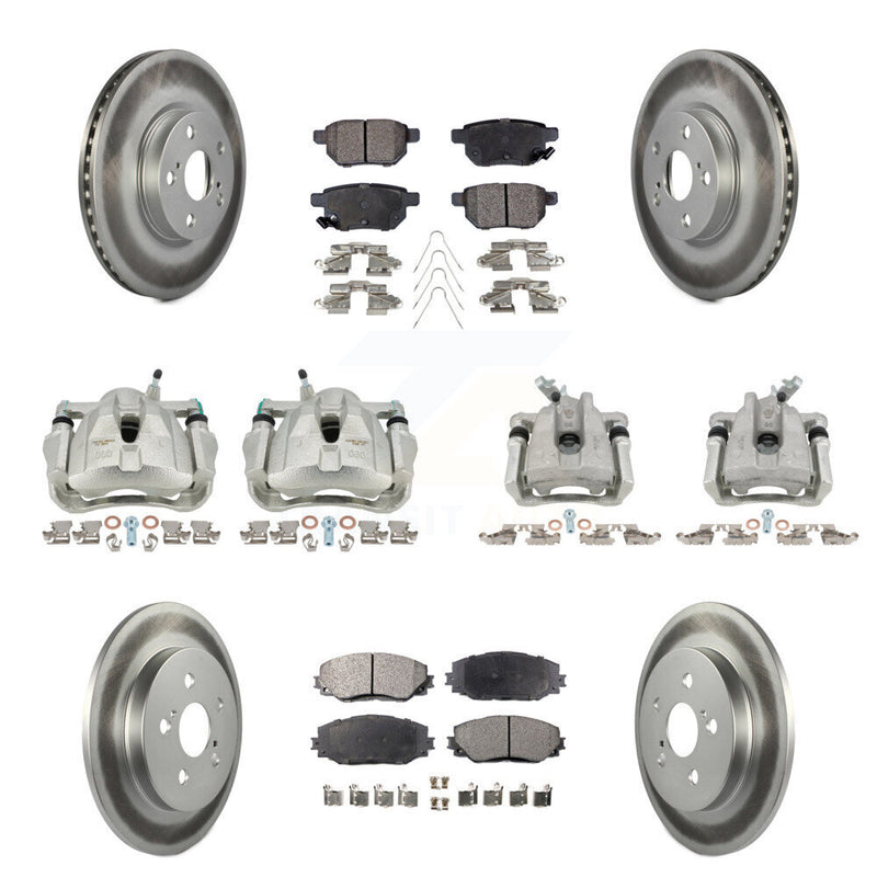 Transit Auto KCG-100802P Disc Brake Kit for 2009-2019 Toyota Corolla, Toyota Matrix, Pontiac Vibe - Front and Rear product image
