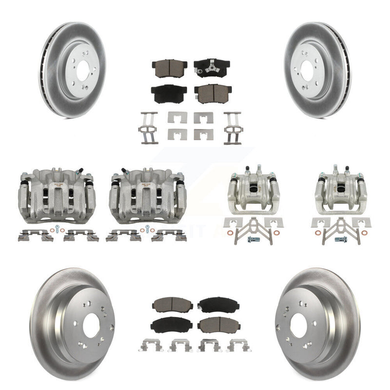 Transit Auto KCG-100804C Disc Brake Kit for 2007-2012 Acura RDX, Honda CR-V - Front and Rear product image