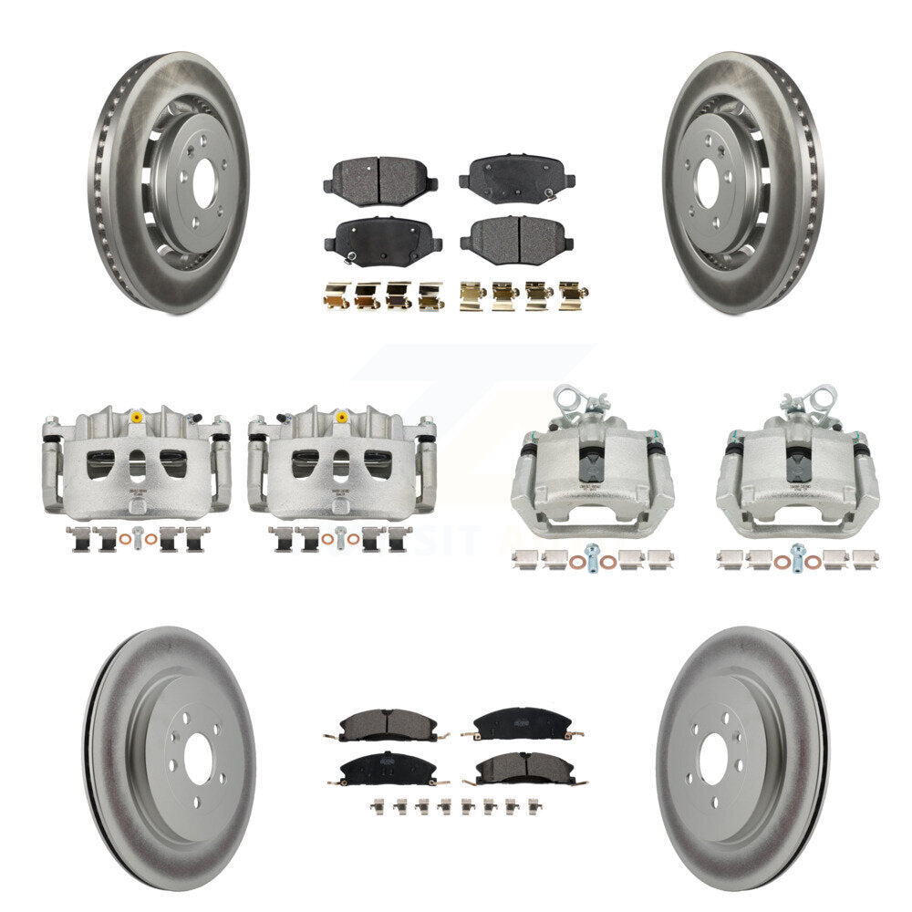 Transit Auto KCG-100804T Disc Brake Kit for 2013-2019 Ford Taurus, Ford Explorer, Ford Special Service Police Sedan & more - Front and Rear product image