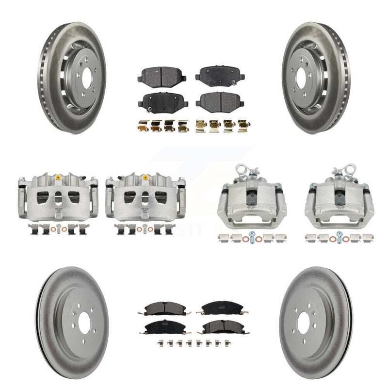 Transit Auto KCG-100804T Disc Brake Kit for 2013-2019 Ford Taurus, Ford Explorer, Ford Special Service Police Sedan & more - Front and Rear product image