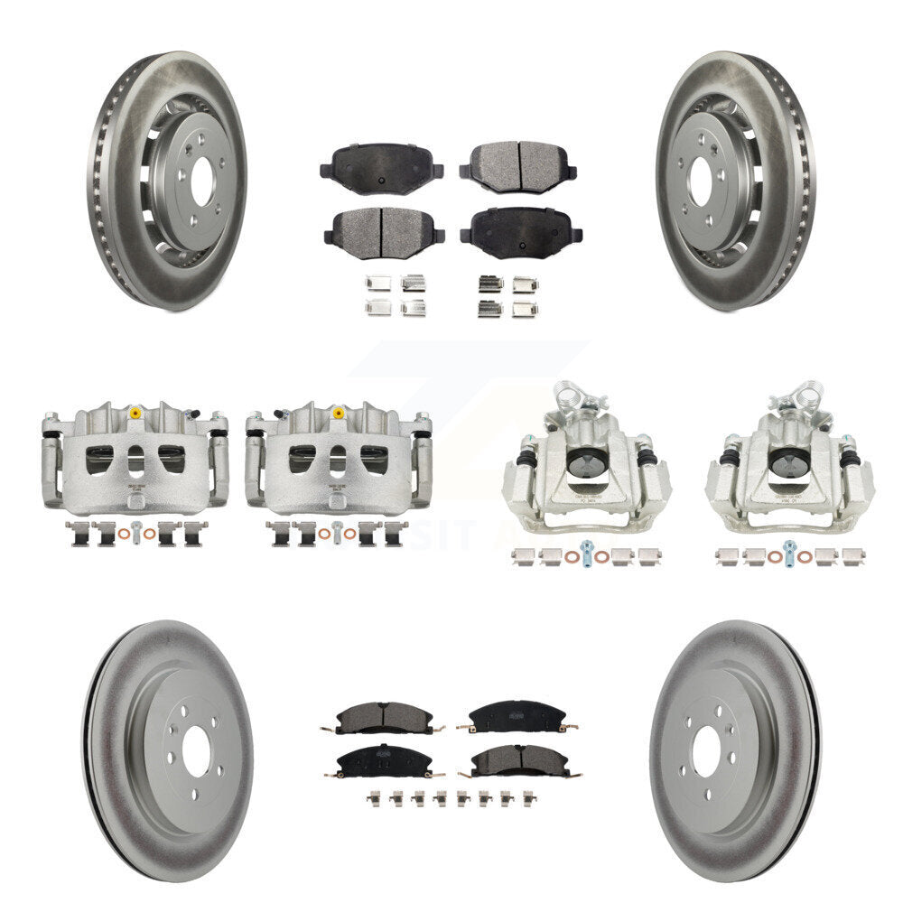 Transit Auto KCG-100808T Disc Brake Kit for 2016 Lincoln MKS - Front and Rear product image