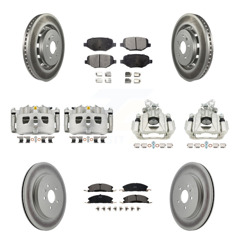 Transit Auto KCG-100808T Disc Brake Kit for 2016 Lincoln MKS - Front and Rear product image