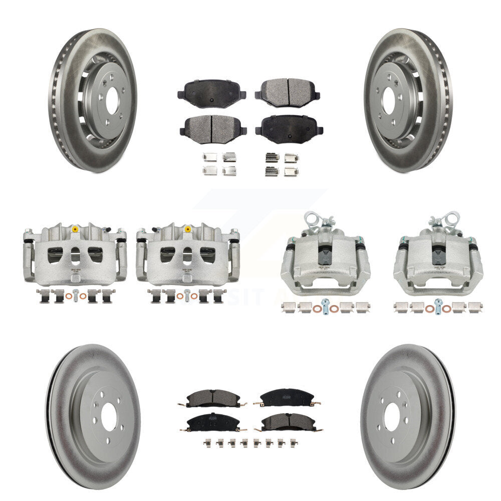 Transit Auto KCG-100809T Disc Brake Kit for 2013-2019 Ford Taurus, Ford Explorer, Lincoln MKS & more - Front and Rear product image