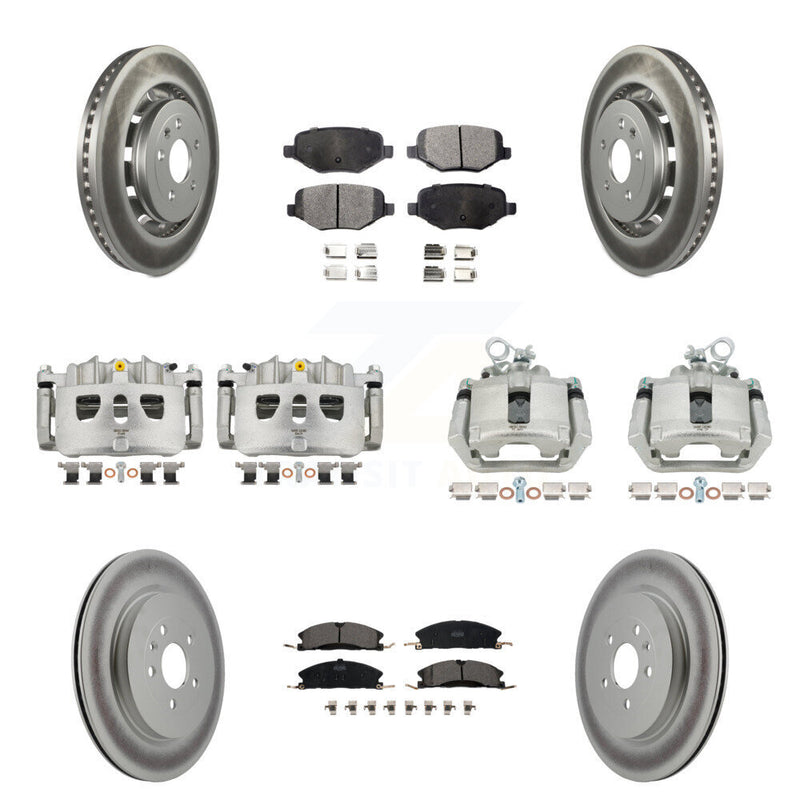 Transit Auto KCG-100809T Disc Brake Kit for 2013-2019 Ford Taurus, Ford Explorer, Lincoln MKS & more - Front and Rear product image
