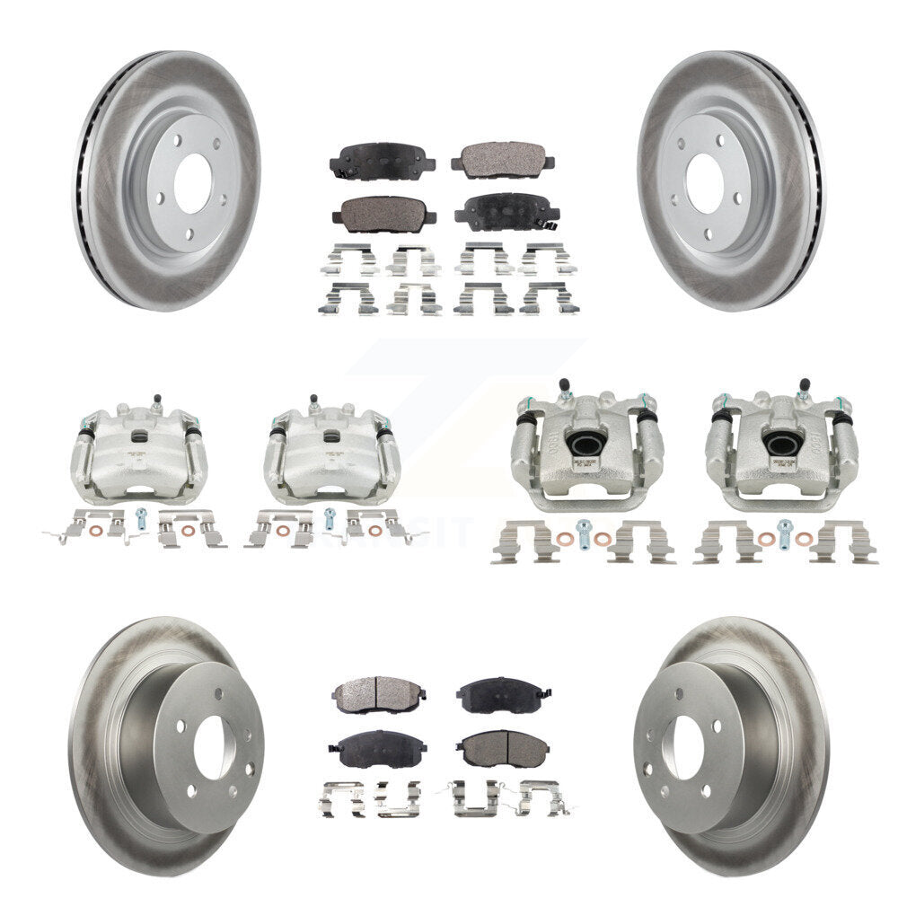 Transit Auto KCG-100812T Disc Brake Kit for 2011-2019 Nissan Juke, Nissan Sentra - Front and Rear product image