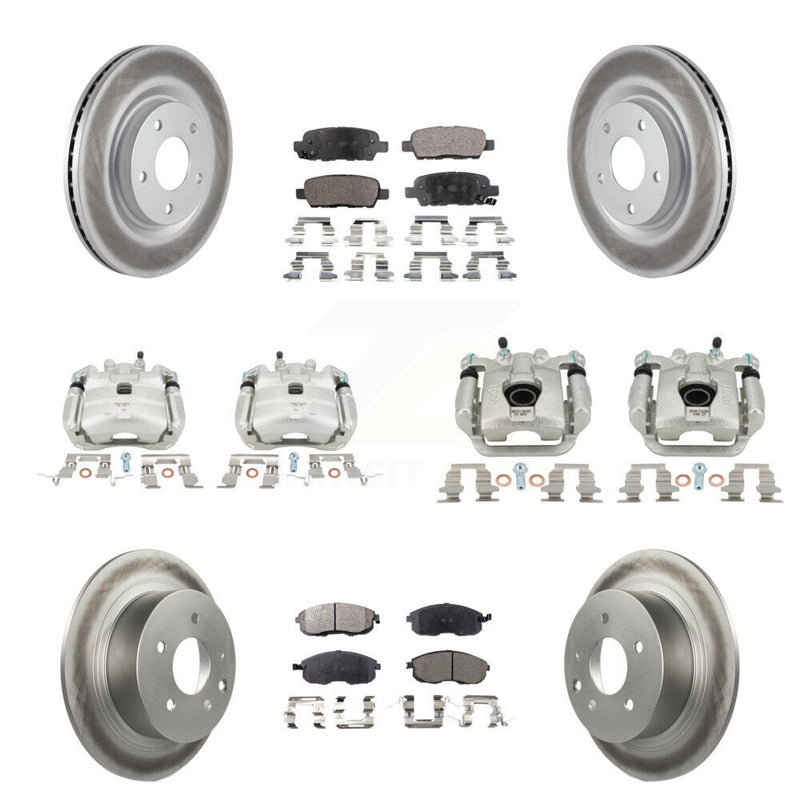 Transit Auto KCG-100812T Disc Brake Kit for 2011-2019 Nissan Juke, Nissan Sentra - Front and Rear product image