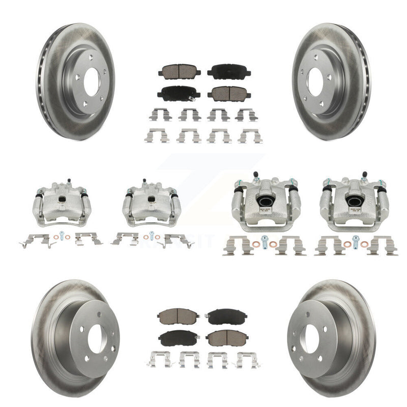 Transit Auto KCG-100813C Disc Brake Kit for 2013-2019 Nissan Sentra - Front and Rear product image