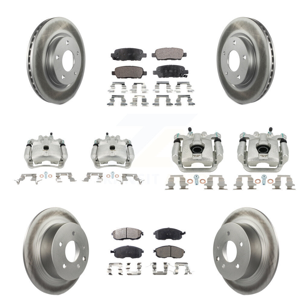 Transit Auto KCG-100813T Disc Brake Kit for 2013-2019 Nissan Sentra - Front and Rear product image