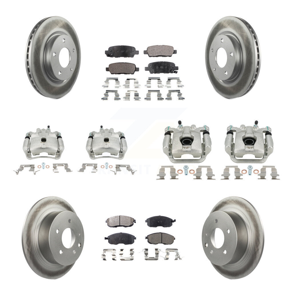 Transit Auto KCG-100814P Disc Brake Kit for 2013-2019 Nissan Sentra - Front and Rear product image