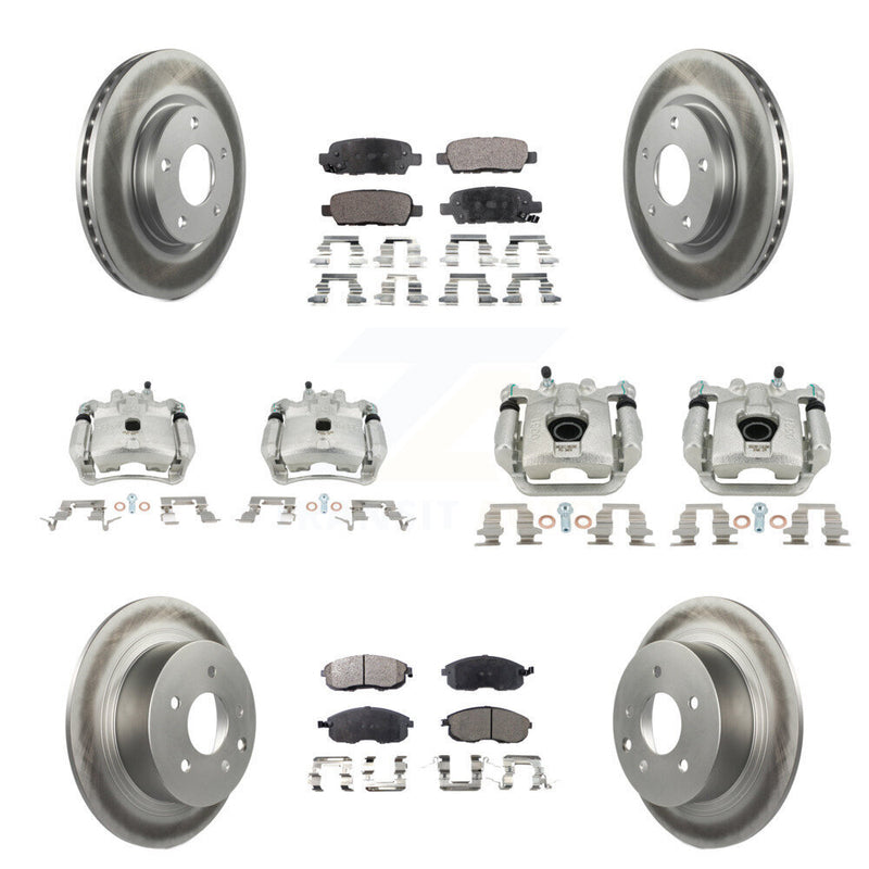 Transit Auto KCG-100814P Disc Brake Kit for 2013-2019 Nissan Sentra - Front and Rear product image
