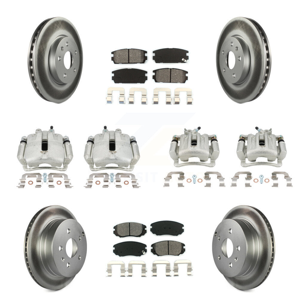 Transit Auto KCG-100814S Disc Brake Kit for 2010-2017 Chevrolet Equinox, GMC Terrain - Front and Rear product image