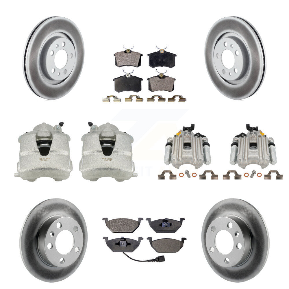 Transit Auto KCG-100815T Disc Brake Kit for 2000-2009 Volkswagen Jetta City, Volkswagen Golf, Volkswagen Jetta - Front and Rear product image
