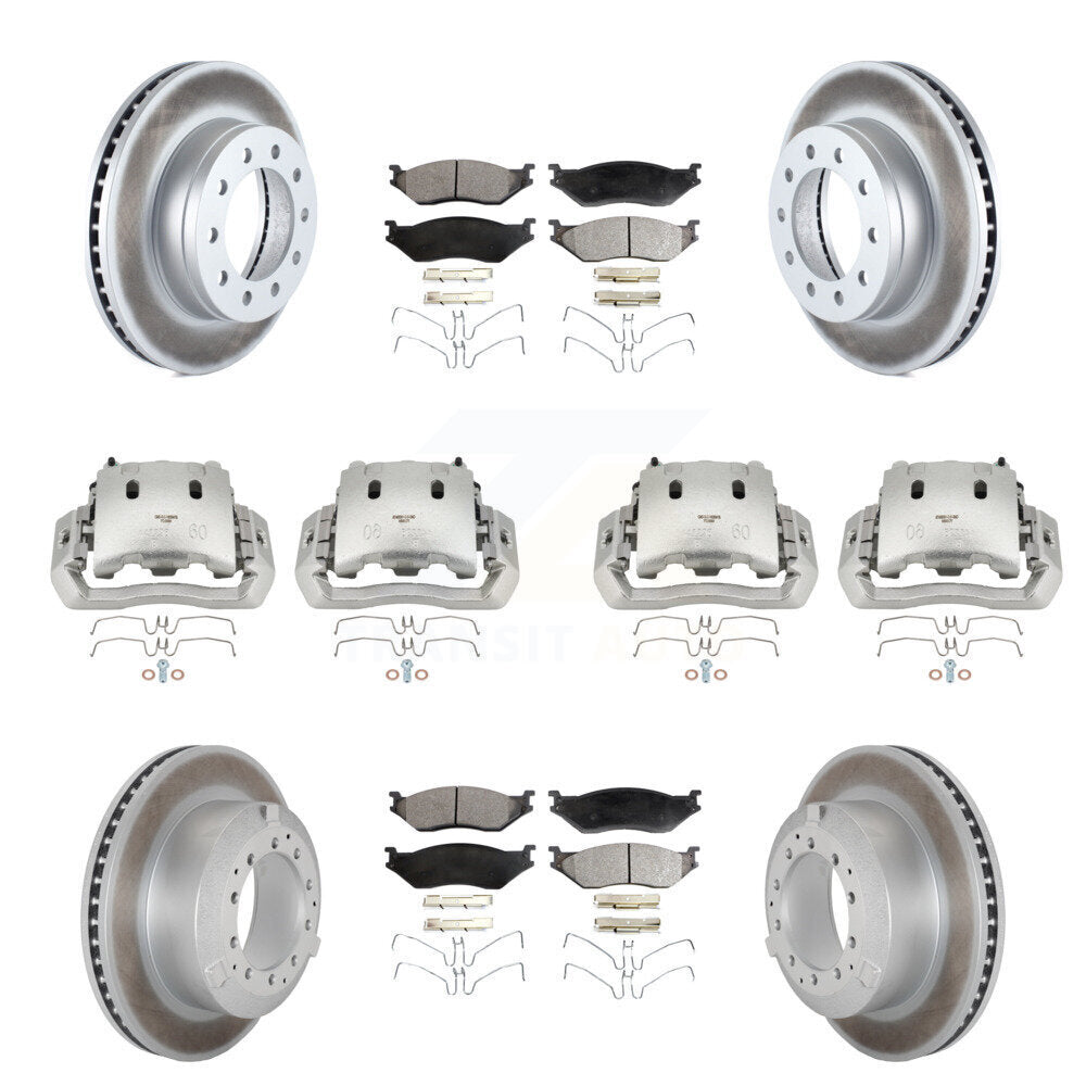 Transit Auto KCG-100819P Disc Brake Kit for 2005-2016 Ford F-450 Super Duty, International CF500, International CF600 & more - Front and Rear product image