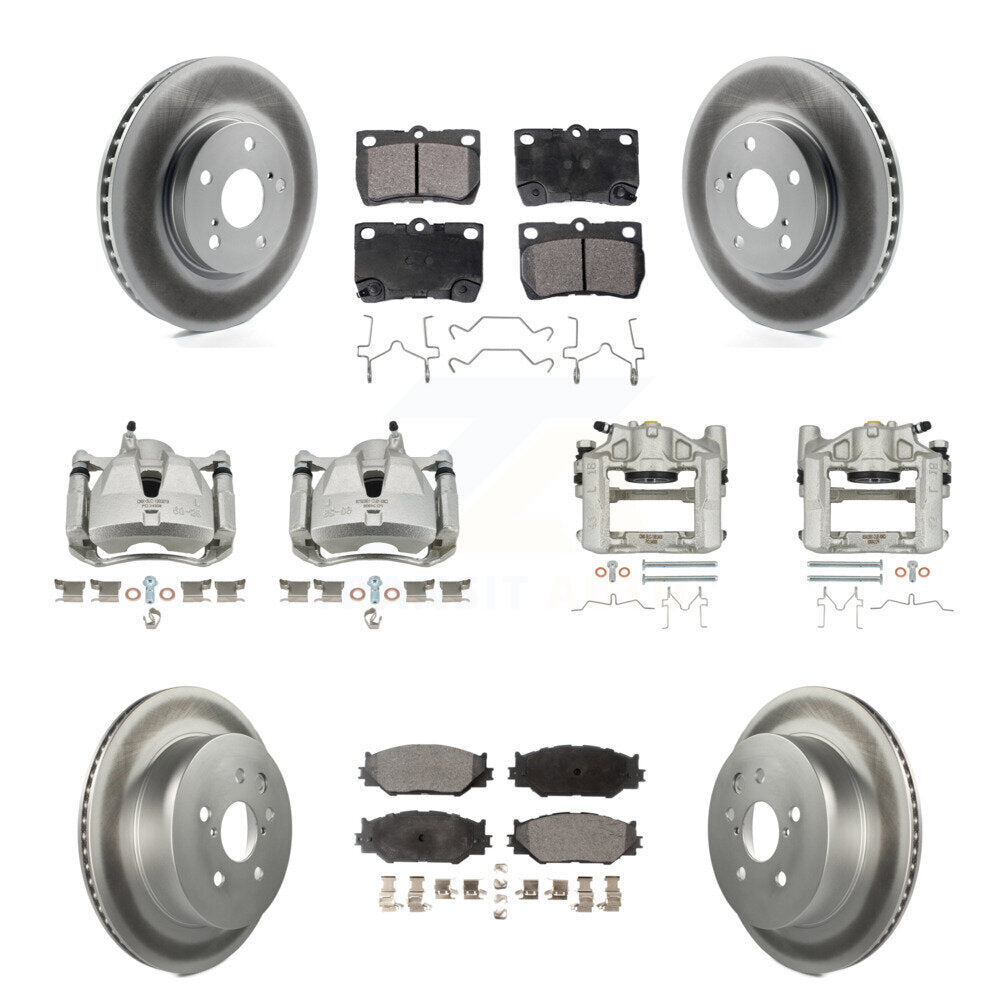 Transit Auto KCG-100820P Disc Brake Kit for 2010-2013 Lexus IS250 - Front and Rear product image