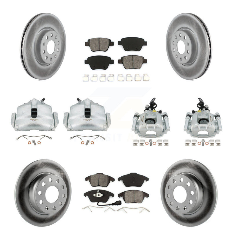 Transit Auto KCG-100824S Disc Brake Kit for 2012-2014 Volkswagen GTI - Front and Rear product image