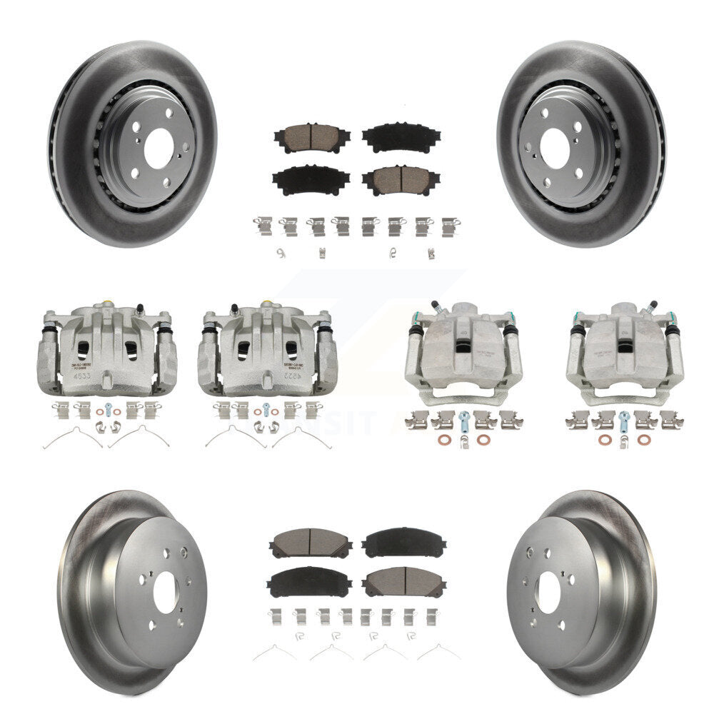 Transit Auto KCG-100825C Disc Brake Kit for 2012-2015 Lexus RX350, Lexus RX450h - Front and Rear product image