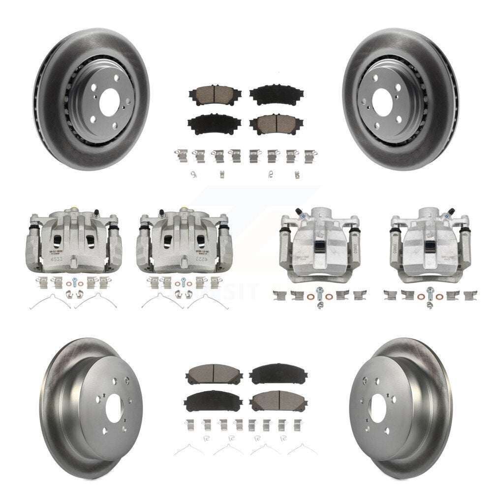 Transit Auto KCG-100826C Disc Brake Kit for 2010-2012 Lexus RX450h, Lexus RX350 - Front and Rear product image