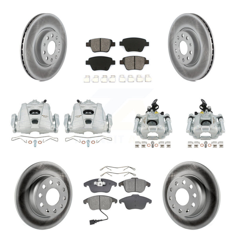 Transit Auto KCG-100826S Disc Brake Kit for 2012-2014 Volkswagen Passat - Front and Rear product image