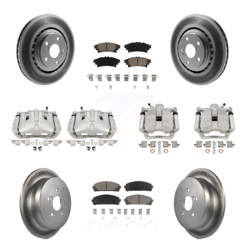 Transit Auto KCG-100827C Disc Brake Kit for 2013-2020 Toyota Highlander, Lexus RX350, Toyota Sienna - Front and Rear product image